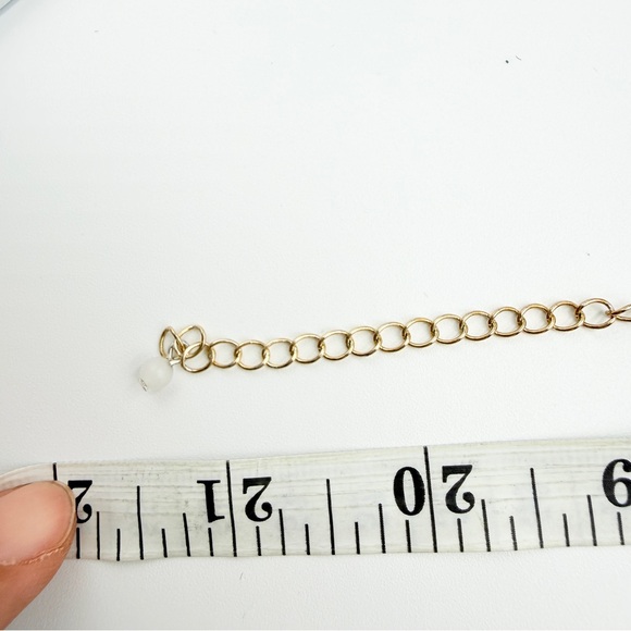 NWT Turquoise Statement Necklace Gold Chain Ivory Floral Bib Necklace - Picture 9 of 9